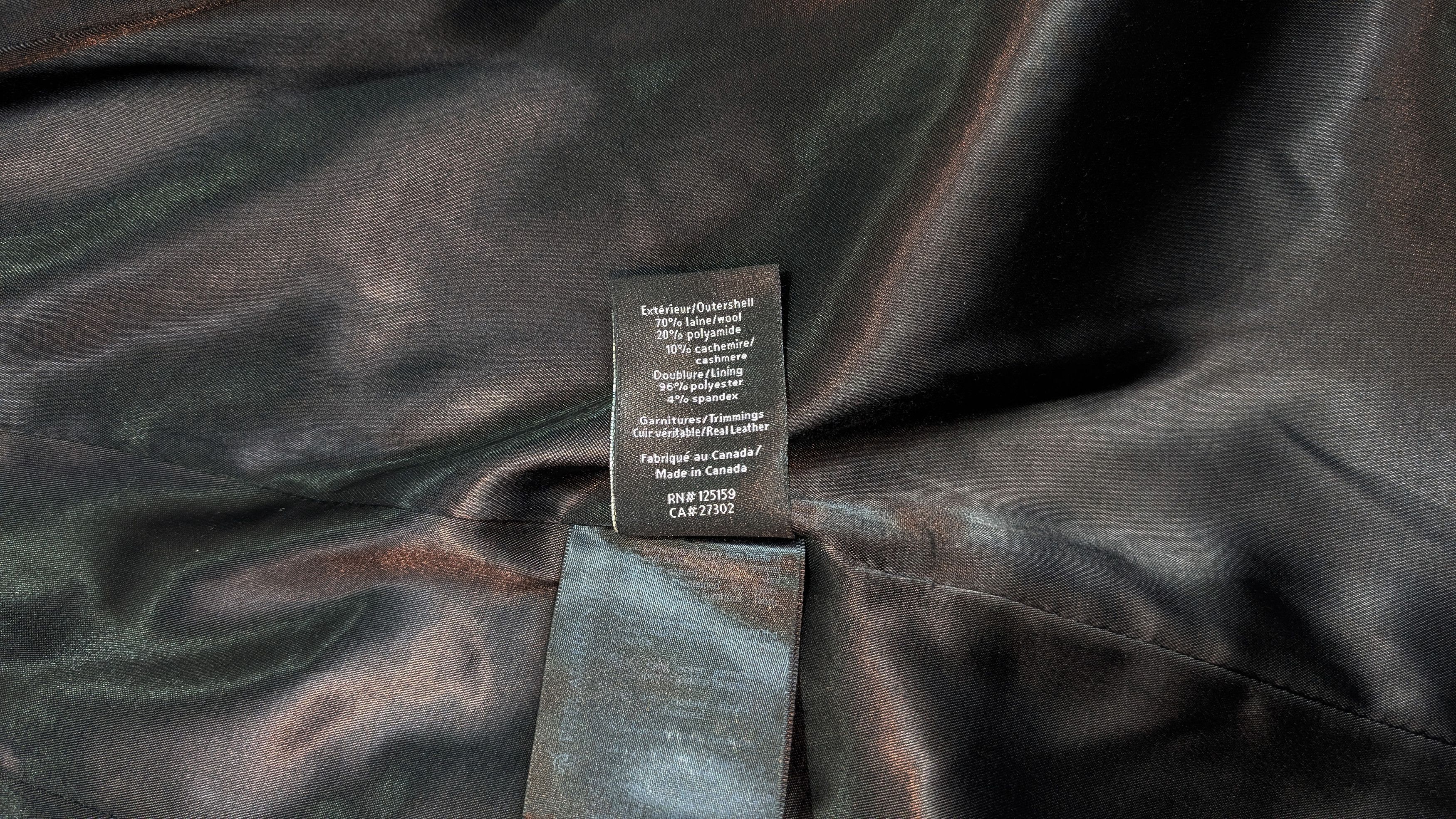 Mackage MACKAGE Wool Cashmere Leather Trim Black Coat Size S Size S / US 4 / IT 40 - 10 Thumbnail