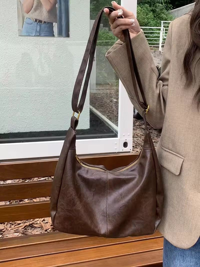 Leather Pu Leather messenger bag Size ONE SIZE - 4 Thumbnail