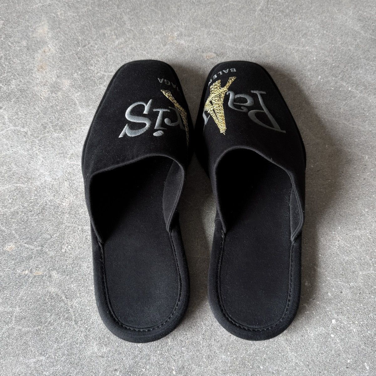 Balenciaga Balenciaga Paris Eiffel Tower Embroidered Mule Clog Slippers Size US 10.5 / EU 43-44 - 3 Thumbnail