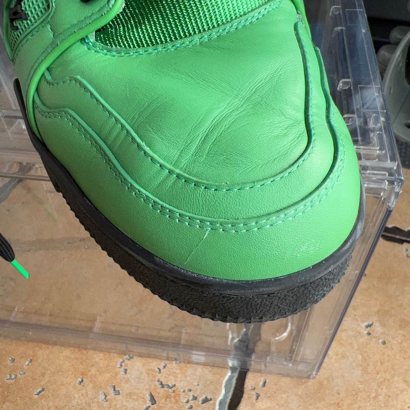 Louis Vuitton Louis Vuitton Green Casual Leather Trainers for Men -2508 Size US 9 / EU 42 - 4 Thumbnail