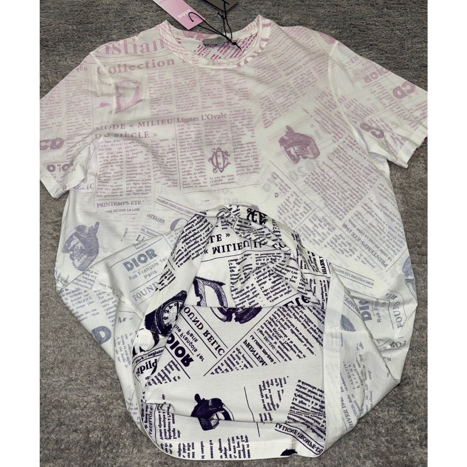 Dior x Daniel Arsham Logo Short Sleeve Shirt T-Shirt Medium