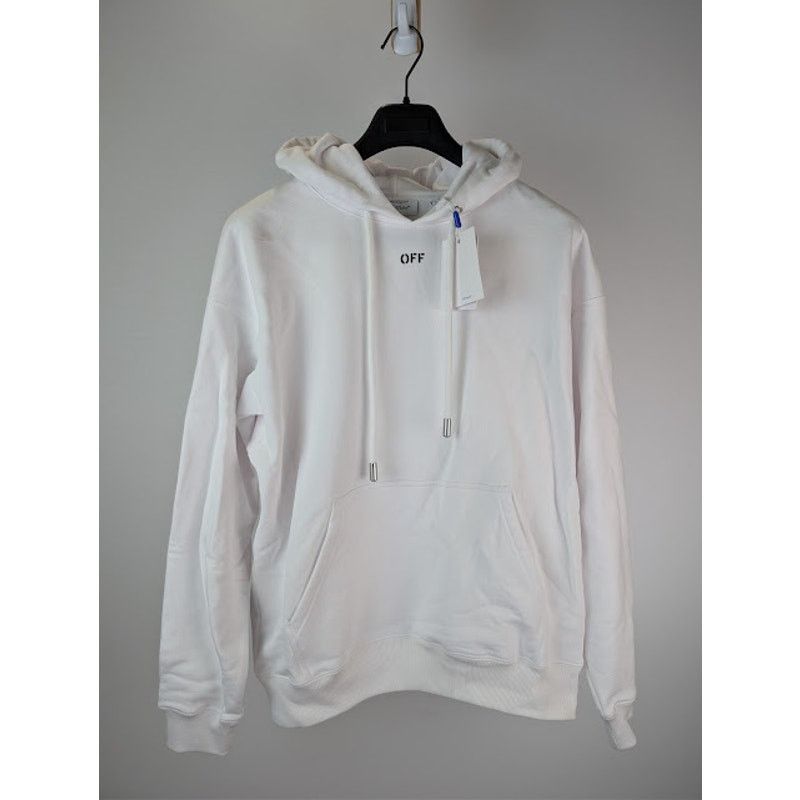 Off-White o1rshd1 Arrow Skate Hoodie in White / Black Size US M / EU 48-50 / 2 - 9 Thumbnail
