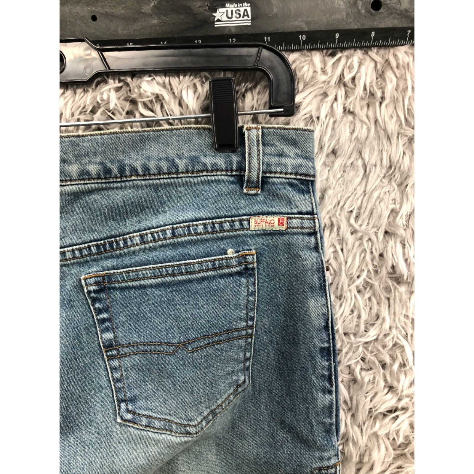 Buffalo David Bitton Buffalo David Bitton Jeans Womens Flared Regular 31 Blue Denim 5-Pocket Mid Rise Button Zipper Belt Loops Jeans Type Size 24" / US 00 / IT 34 - 7 Thumbnail