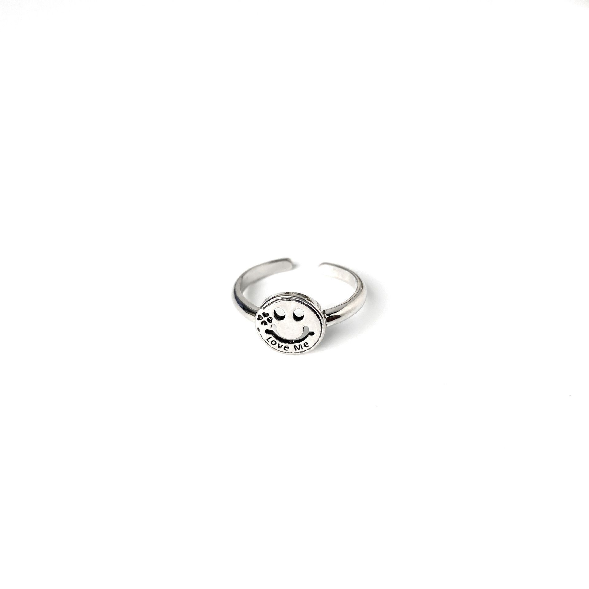 Jewelry Smile Vibe Jewelry Rings Open Size Chrome Ring (Size 7-13) Size ONE SIZE - 5 Thumbnail