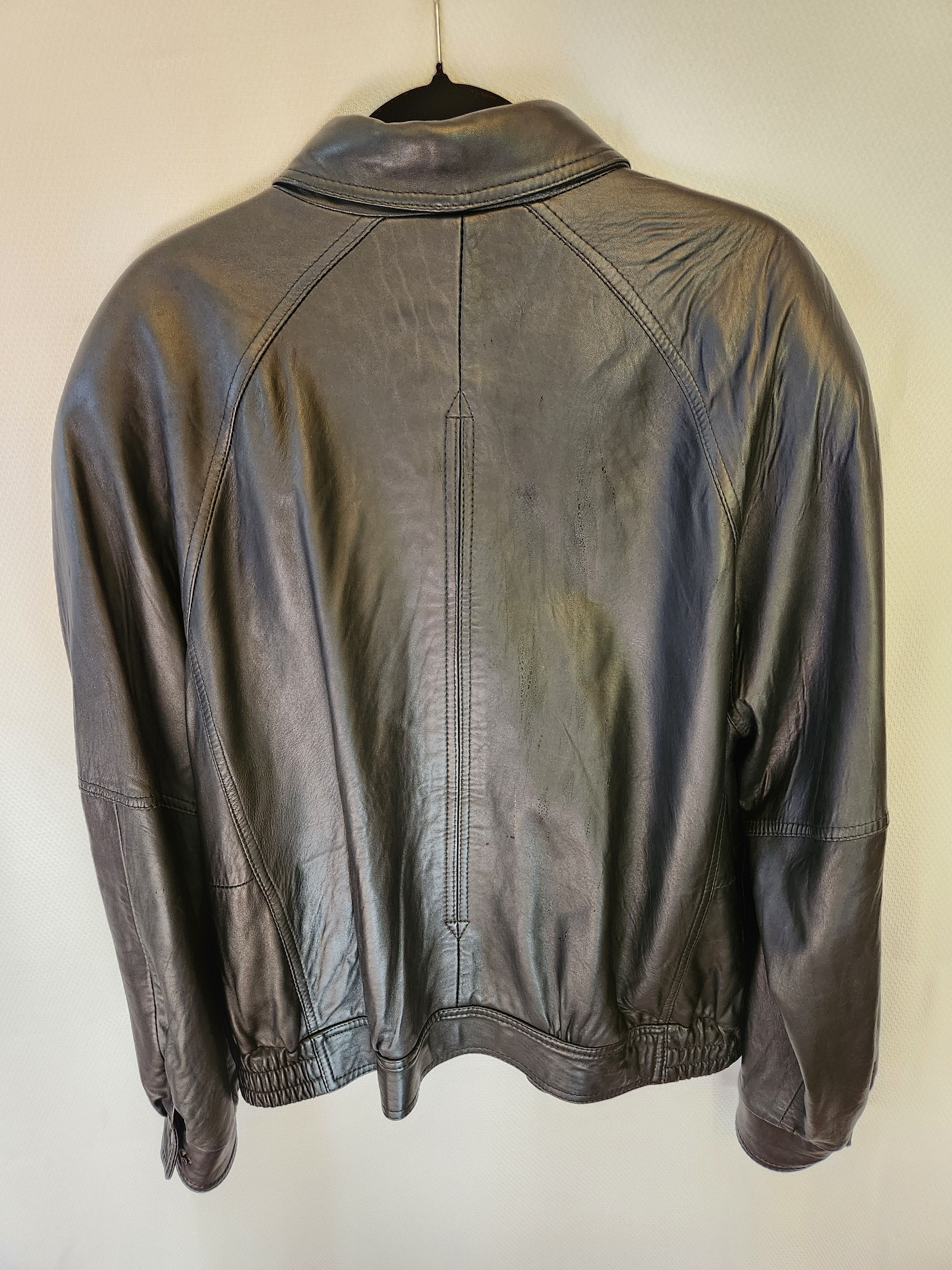 Remy Vintage 80's Men/s Buttery Soft Leather Jackets Size US L / EU 52-54 / 3 - 2 Thumbnail