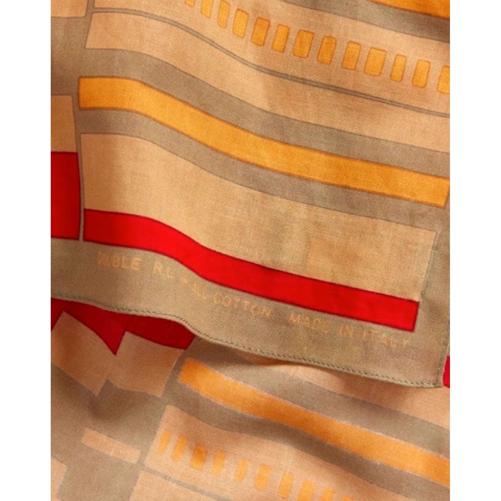 Ralph Lauren RRL Ralph Lauren Scarf Bandana Multicolor Cotton Geometric patterns Unisex 156cm 51cm Mens Womens Size ONE SIZE - 3 Thumbnail