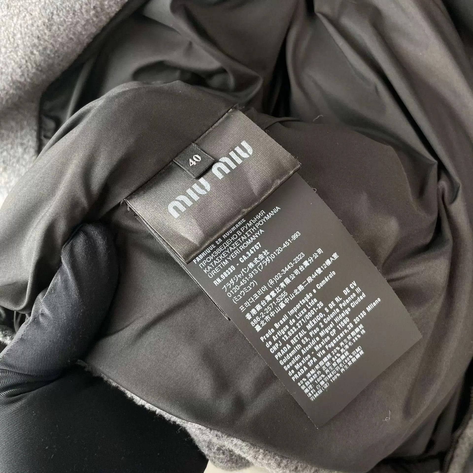 Miu Miu MIU MIU Gray Short Down Jacket 40 Size S / US 4 / IT 40 - 7 Thumbnail