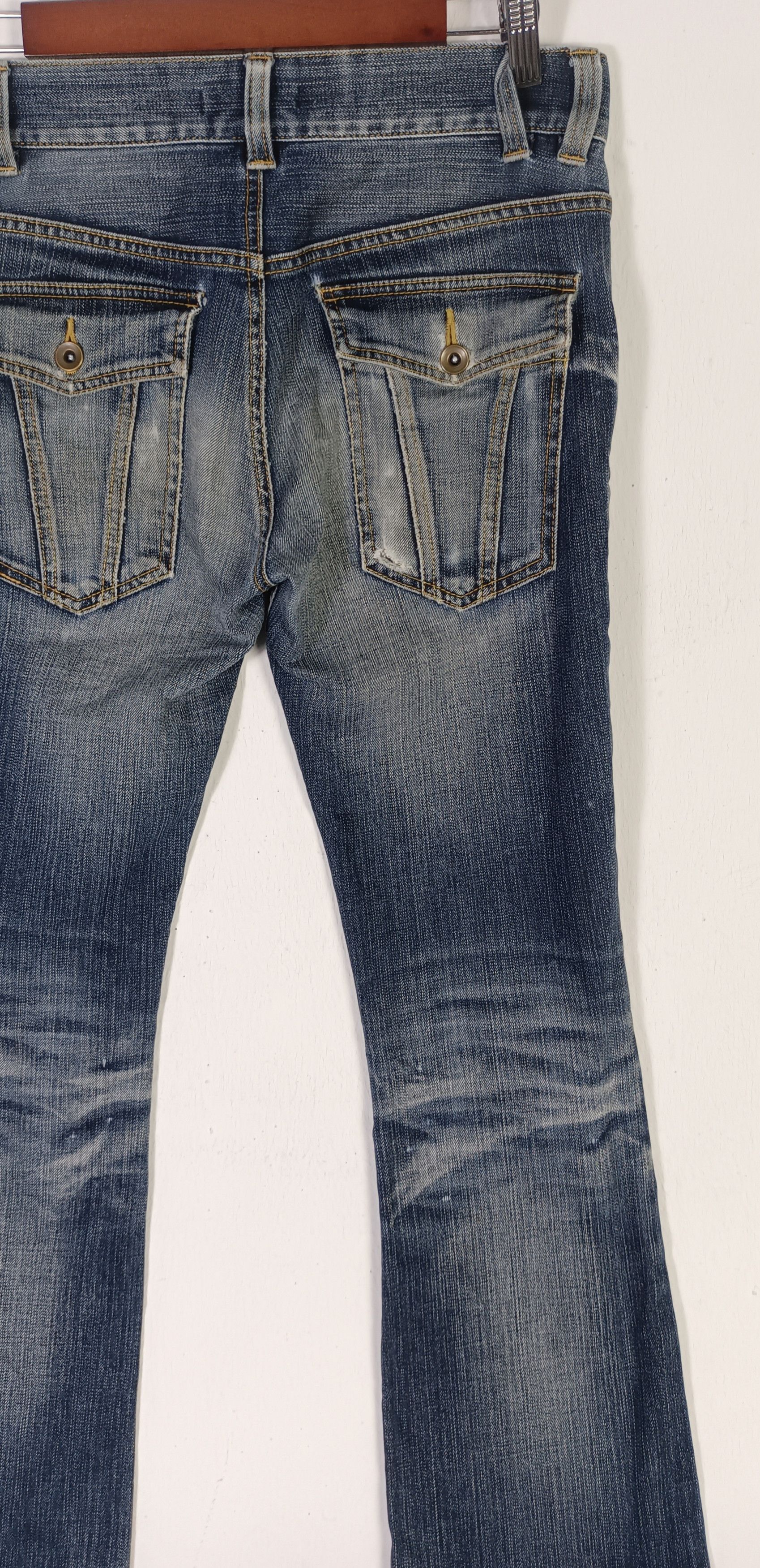 If Six Was Nine × Le Grande Bleu (L.G.B.) × Michel Klein MICHEAL KLEIN HOMME FLARE JEANS Size US 31 - 12 Thumbnail