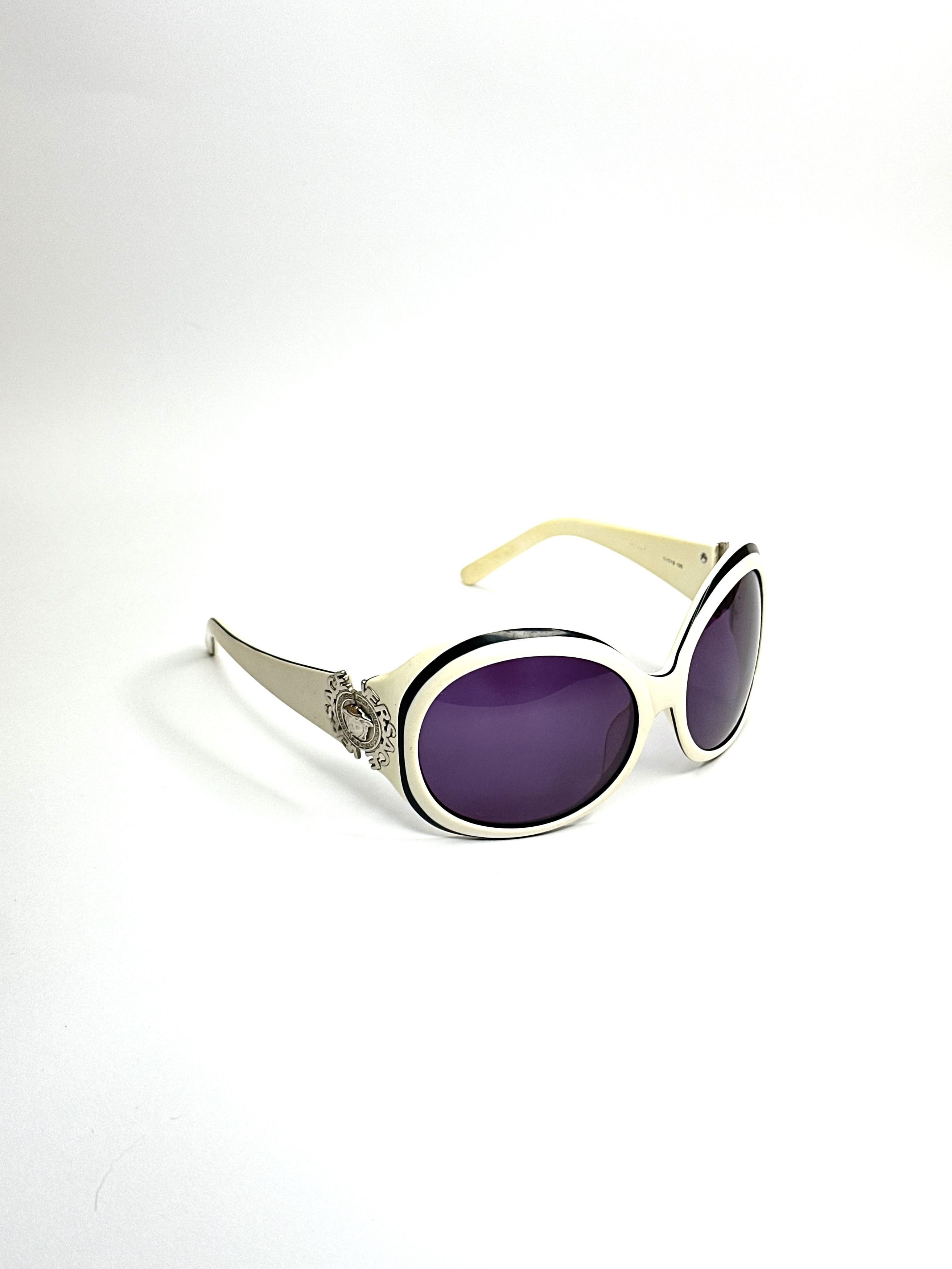 Versace Versace Round Vintage Medusa Sunglasses Size ONE SIZE - 3 Thumbnail