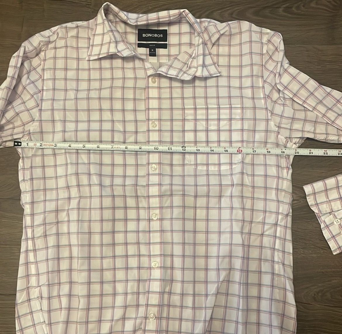 Bonobos Bonobos Slim Fit White Pastel Button Down Shirt, Size Medium Size US M / EU 48-50 / 2 - 3 Thumbnail
