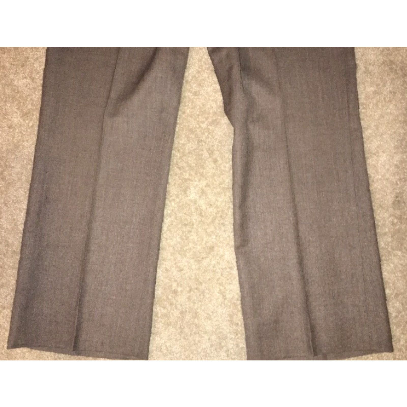 Vintage Vtg Jaymar Mens 100% Wool Brown Dress Pants Size 36 X 27 Size US 36 / EU 52 - 3 Thumbnail
