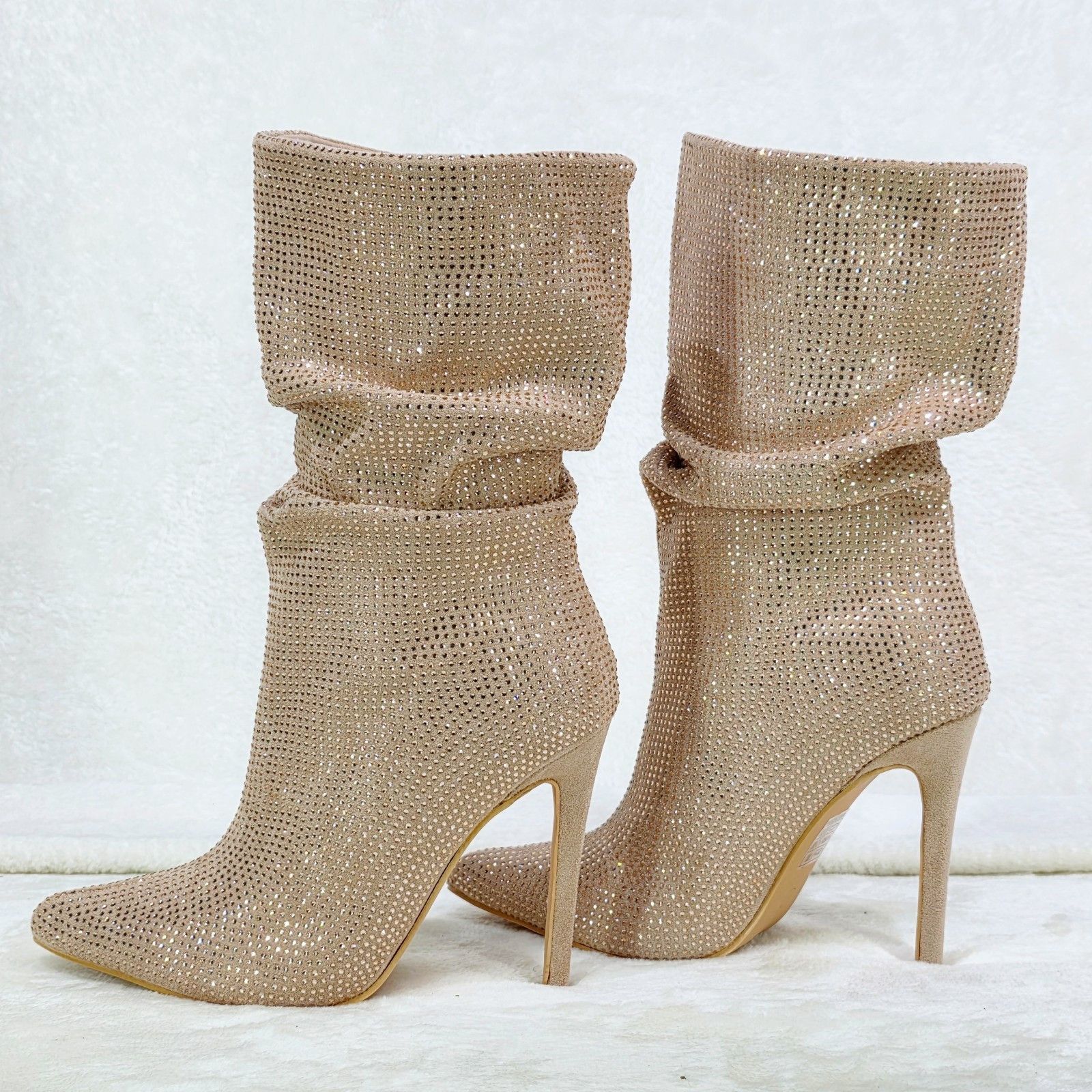 Other Resolve Sparkling Champagne Rose Gold Rhinestone High Heel S Size US 6 / IT 36 - 1 Thumbnail
