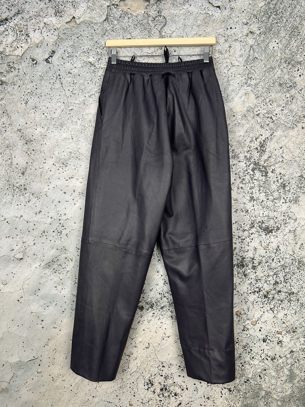 Genuine Leather Vintage Genuine Leather Purple Pants Avant Garde Rock Punk Size US 28 / EU 44 - 4 Thumbnail