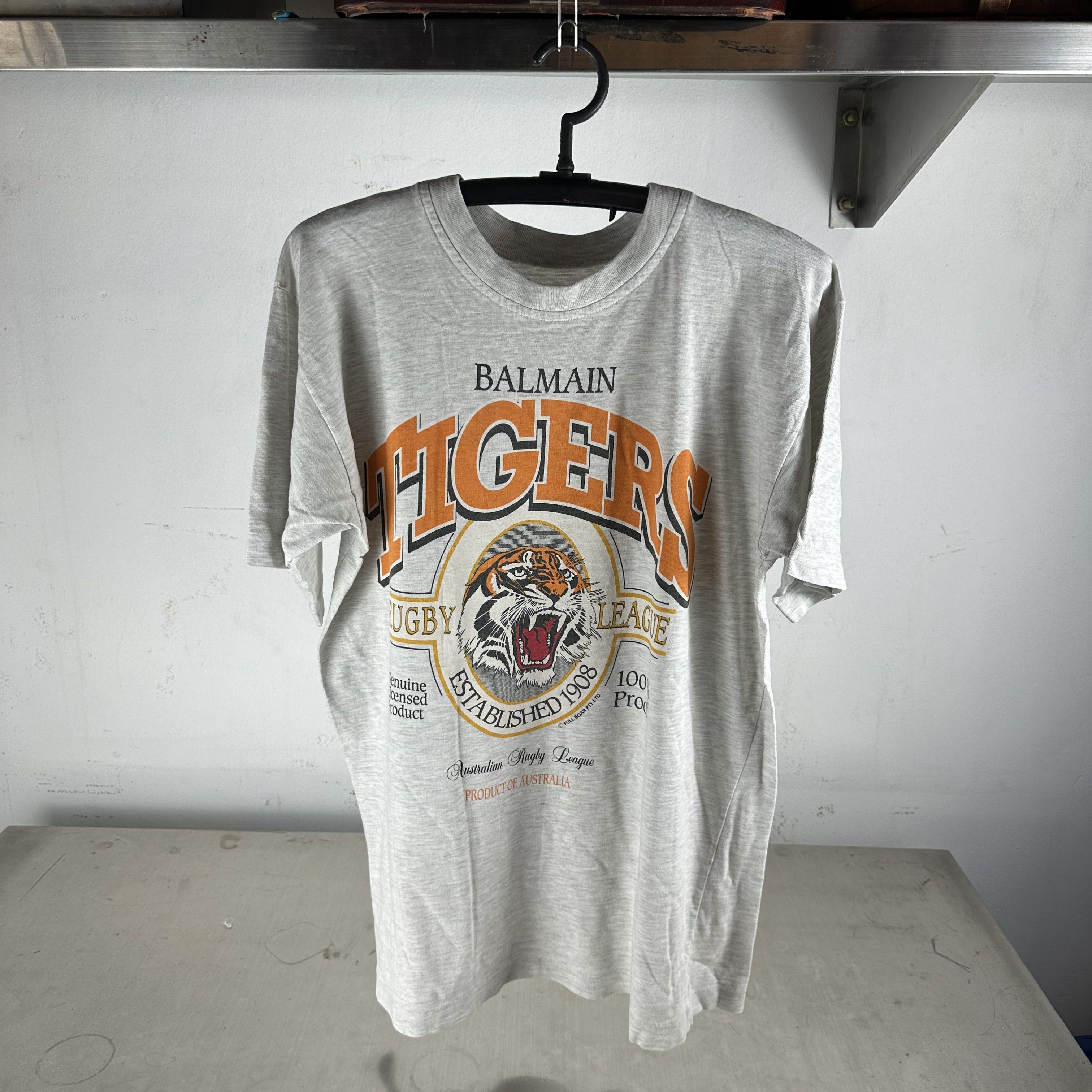 Vintage ​90s Balmain Tigers Australian Rugby League NSWRL T-Shirt Size US L / EU 52-54 / 3 - 1 Thumbnail