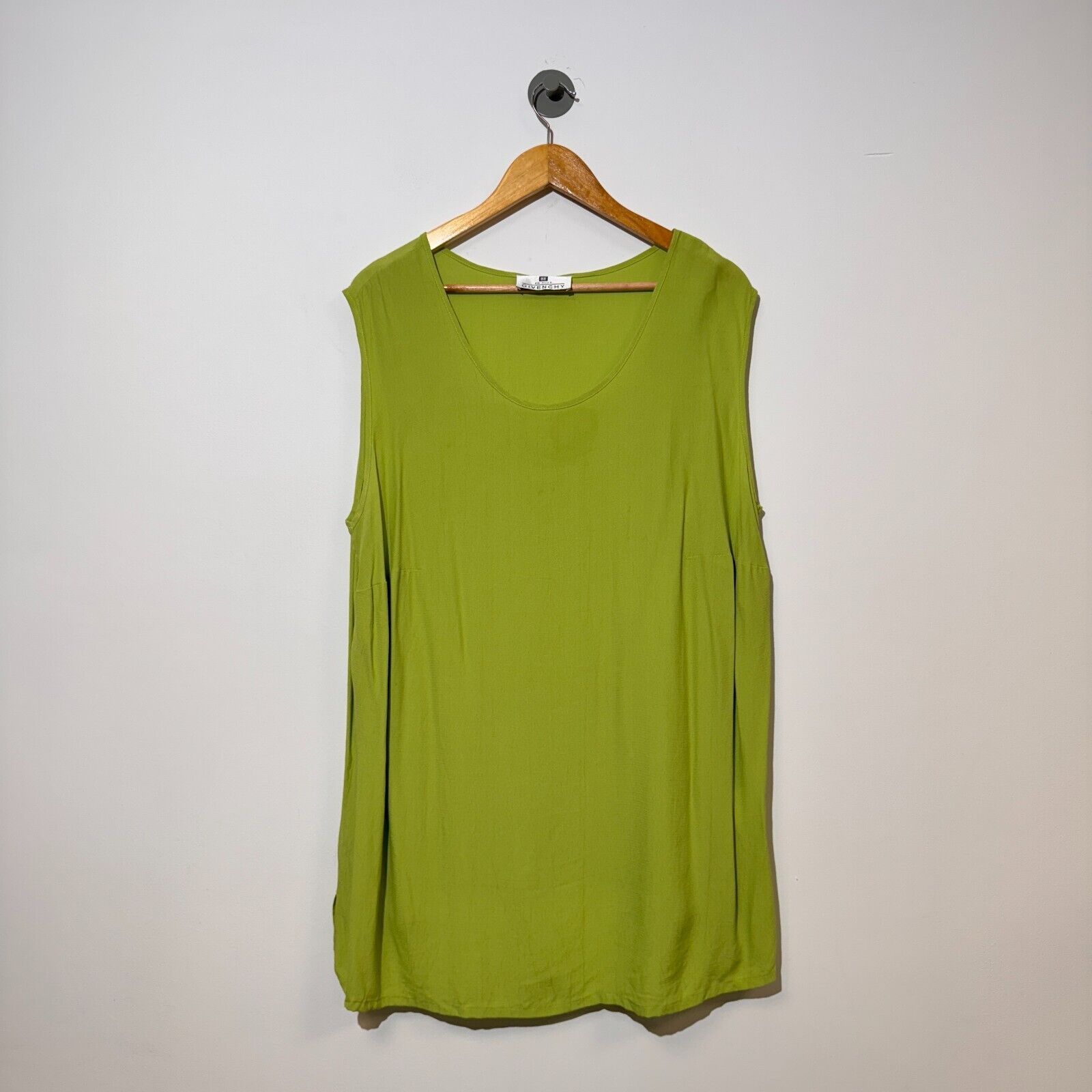 Givenchy × Vintage Vintage Givenchy Unisex Green Viscose Dress Size 18W Size L / US 10 / IT 46 - 1 Thumbnail