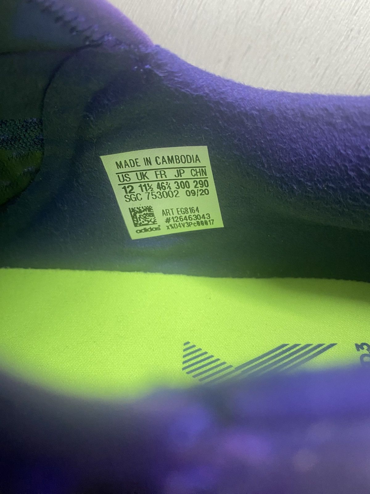 Adidas adidas X Ghosted 3 Laceless FG Purple Green Size US 12 / EU 45 - 15 Thumbnail