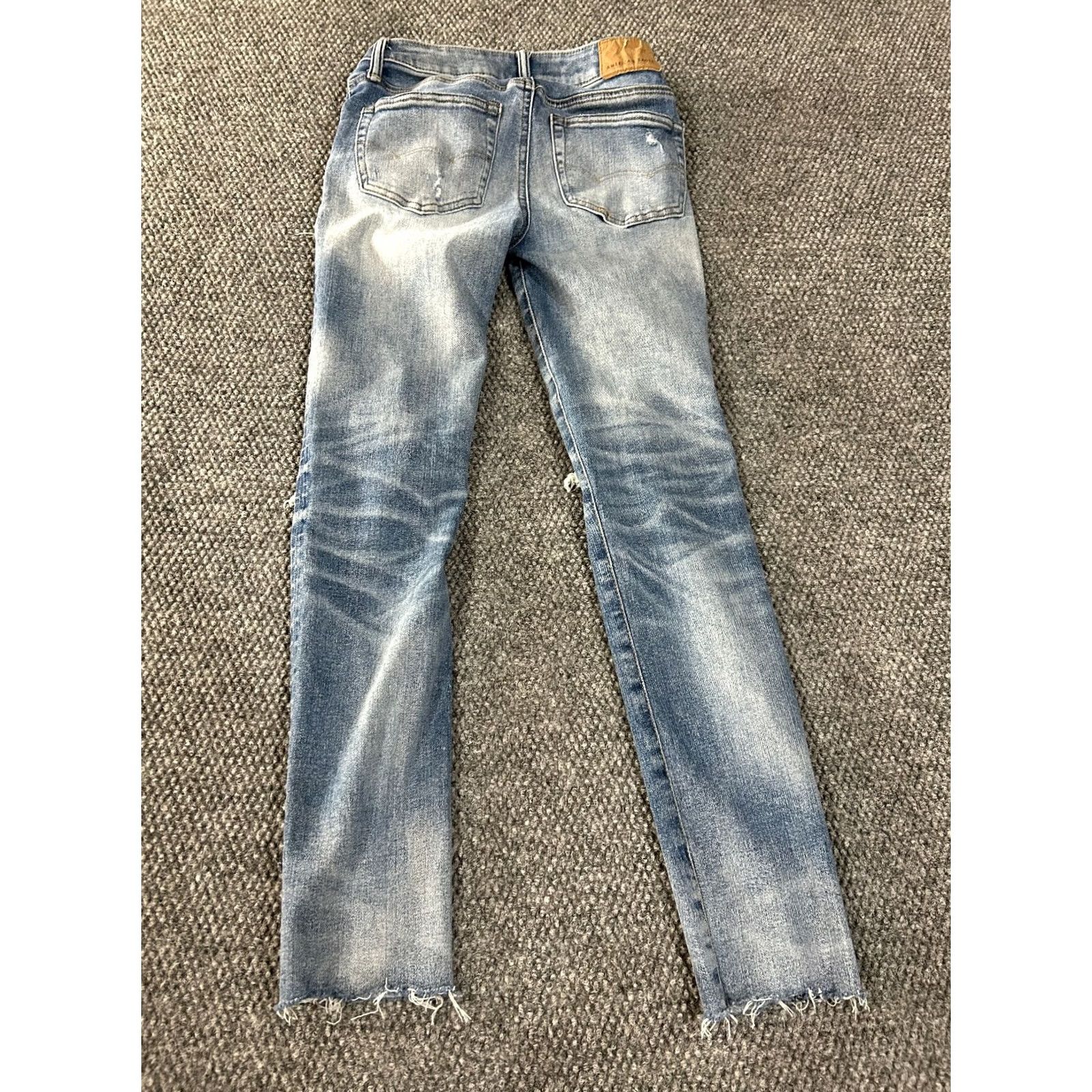 American Eagle Outfitters VINTAGE: American Eagle Outfitters Skinny Jeans Mens 28x30 Blue Distressed Ripped AirFlex Stretch Den?im 5-Pocket Size US 28 / EU 44 - 7 Thumbnail