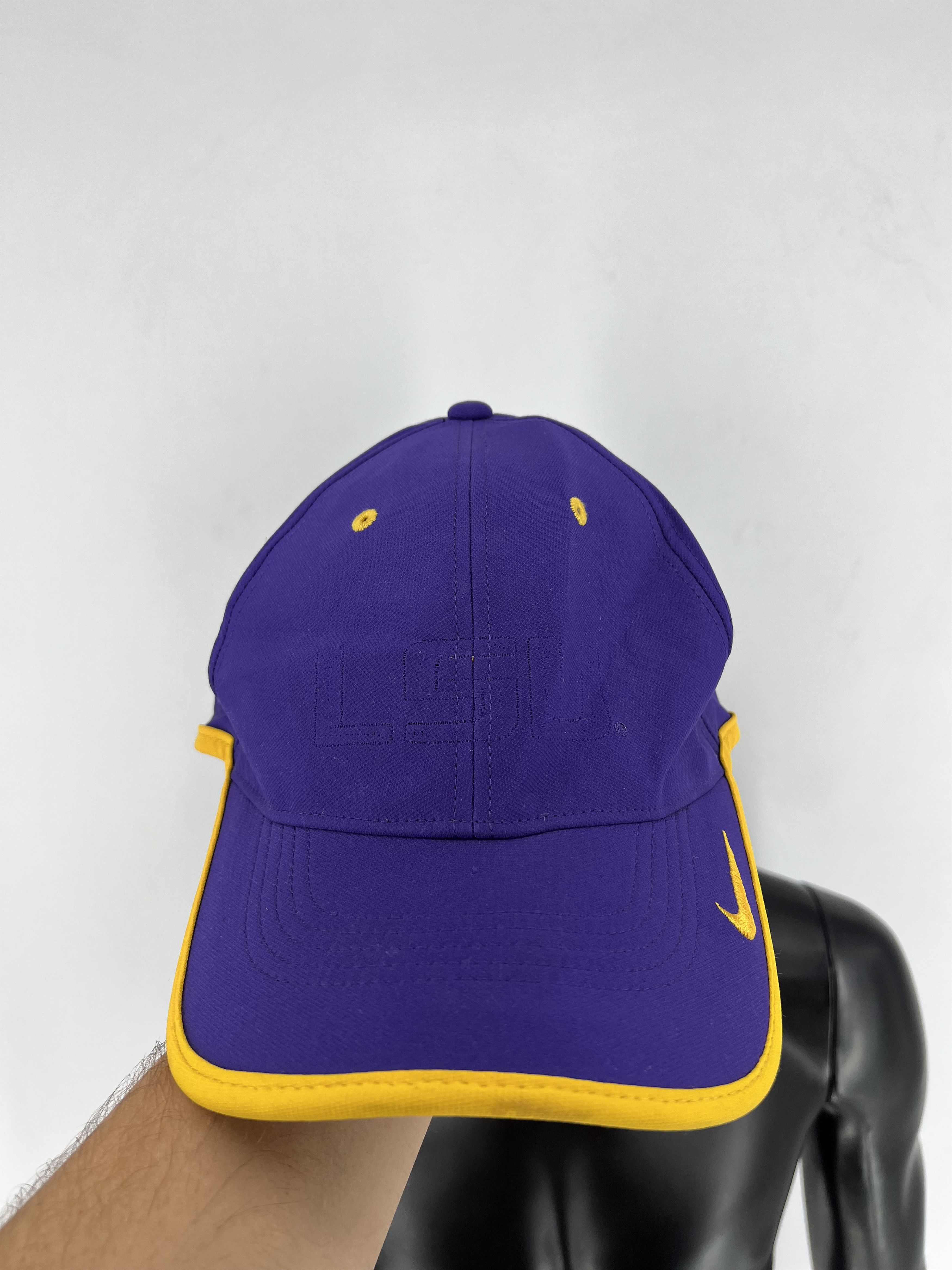 Nike LSU Tigers Nike Ball Cap Hat Adult One Size Purple Gold Size ONE SIZE - 2 Thumbnail