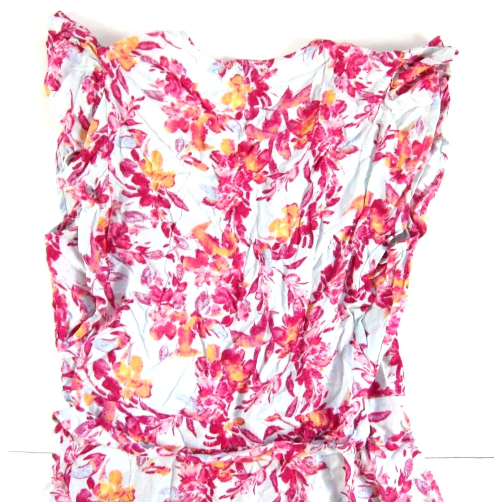 Vintage VINTAGE Ella Moss Wrap Dress S Bohemian Floral Pink Rayon? Size S / US 4 / IT 40 - 5 Thumbnail