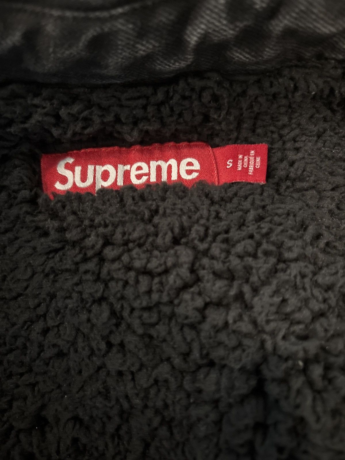 Supreme Fw24 supreme faux shearling lined work shirt Size US S / EU 44-46 / 1 - 3 Thumbnail