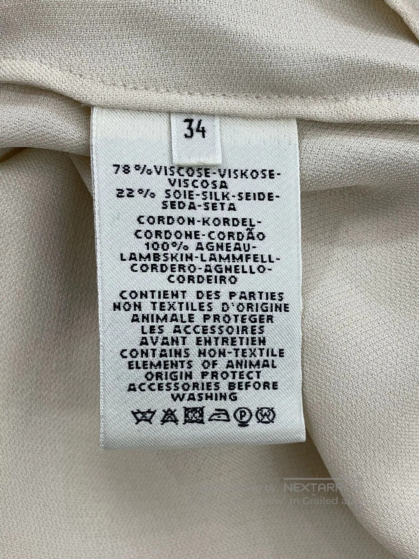 Hermes Hermes Beige Dress Top Size 34. Size XS / US 0-2 / IT 36-38 - 7 Thumbnail