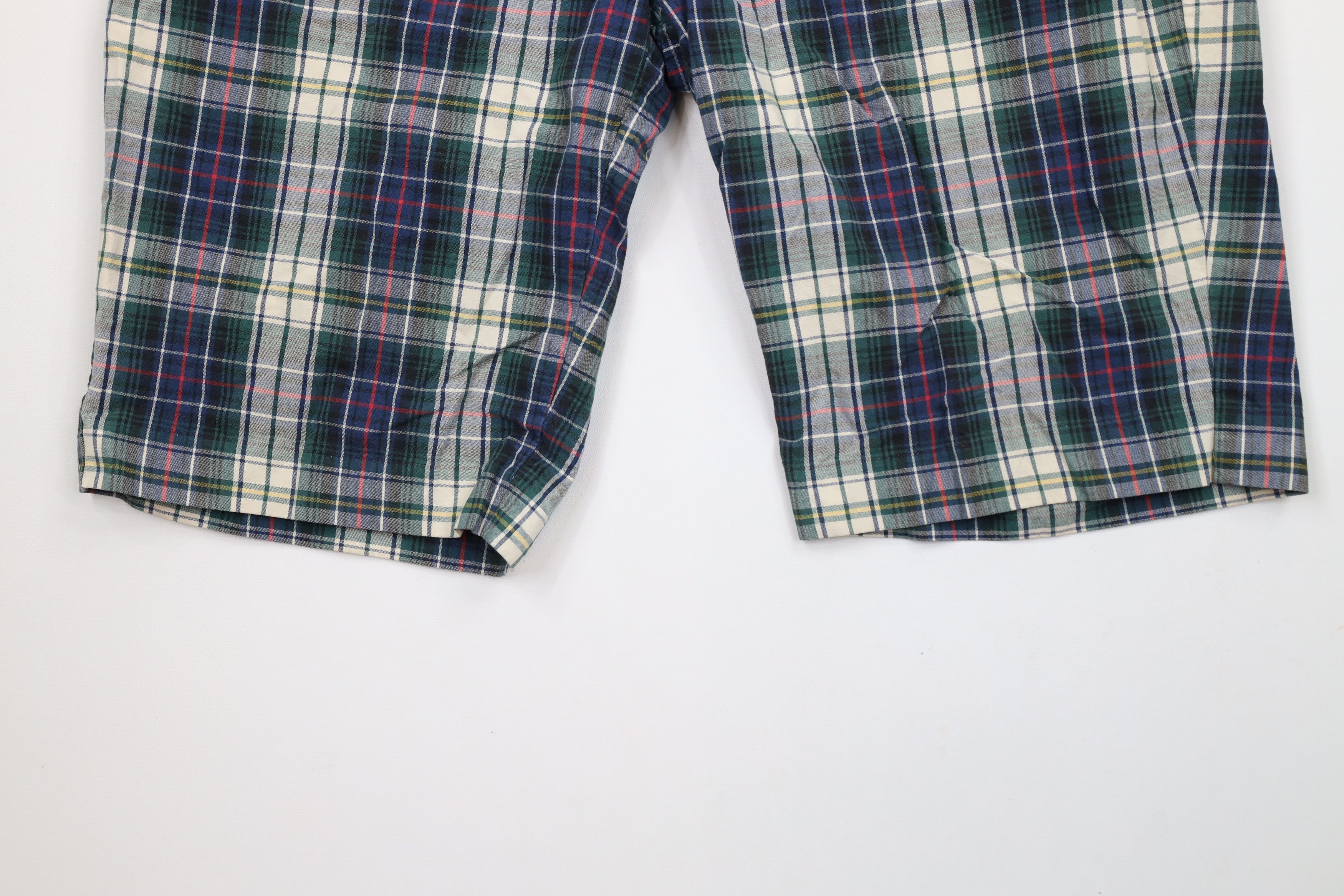 Ralph Lauren × Vintage Vintage 90s Ralph Lauren Front Golfing Chino Shorts Plaid Size US 36 / EU 52 - 4 Thumbnail