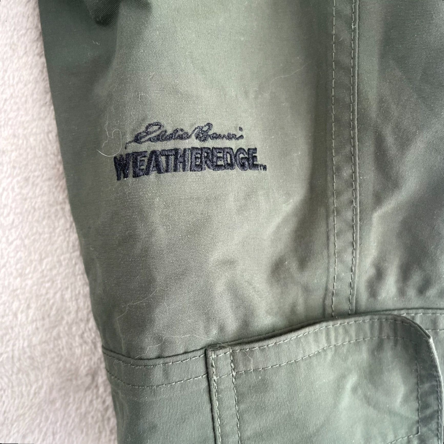 Eddie Bauer Eddie Bauer WeatherEdge Jacket Men Large Olive Green Removable Hood Full Zip Size US L / EU 52-54 / 3 - 3 Thumbnail