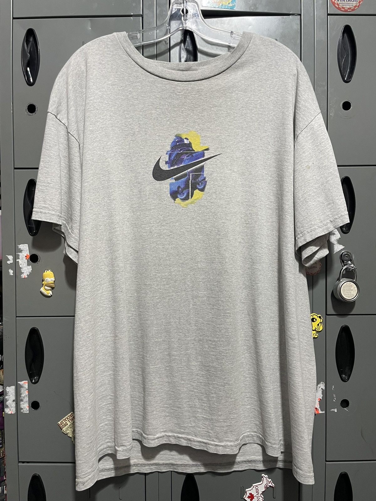 Nike × Vintage Nike Inline Center swoosh 90s tee Rare graphic tee Size US XL / EU 56 / 4 - 3 Thumbnail
