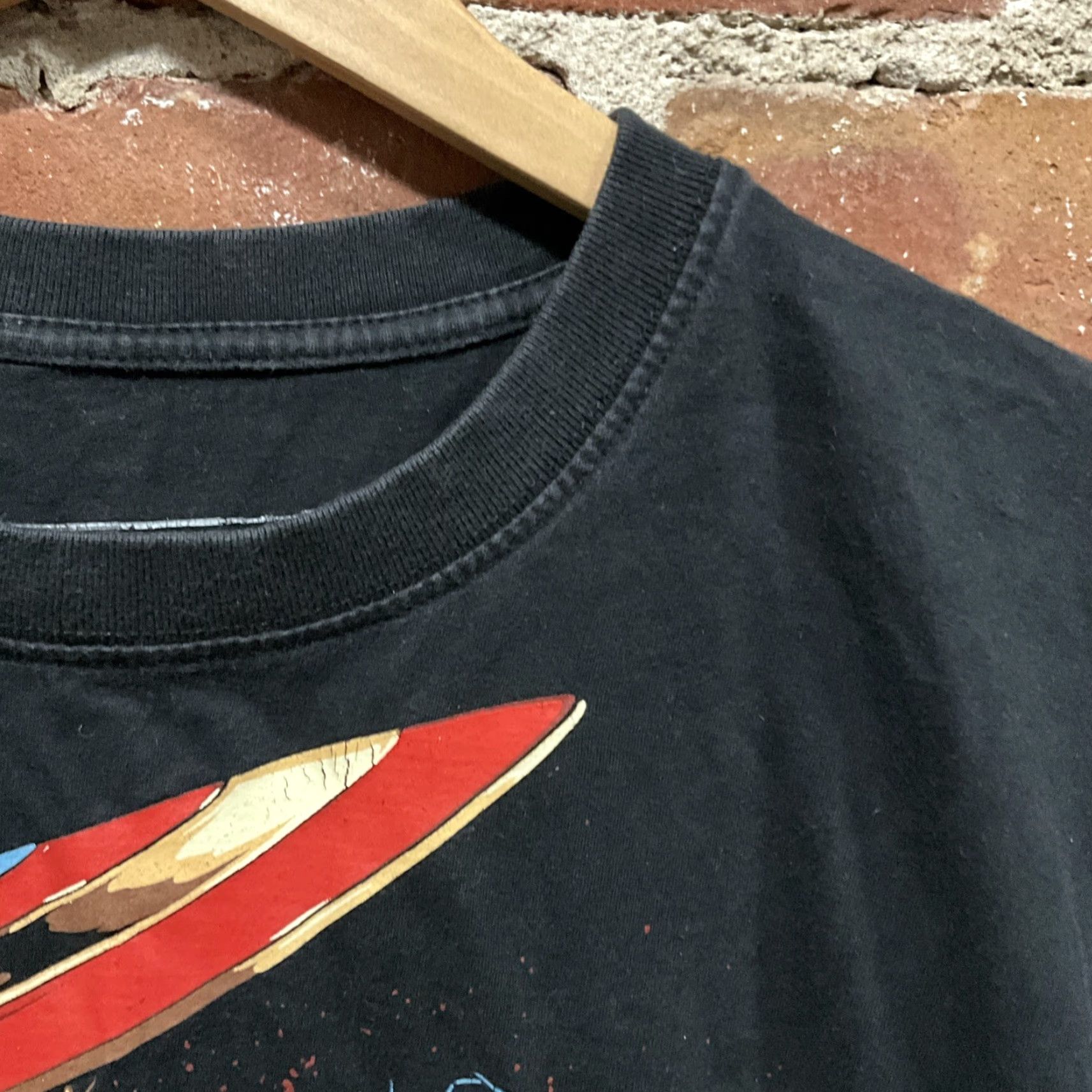 Vintage VINTAGE Black Timber T-Shirt Men’s Size M Black Captain America Logo Short Sleeve Regular Fit Men’s Shirt Size US M / EU 48-50 / 2 - 2 Thumbnail