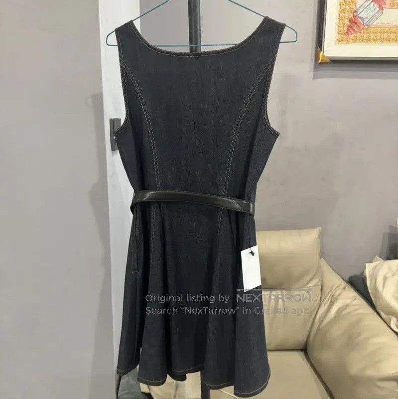 Miu Miu Miu Miu Dark Blue Denim Dress . Size M / US 6-8 / IT 42-44 - 2 Thumbnail