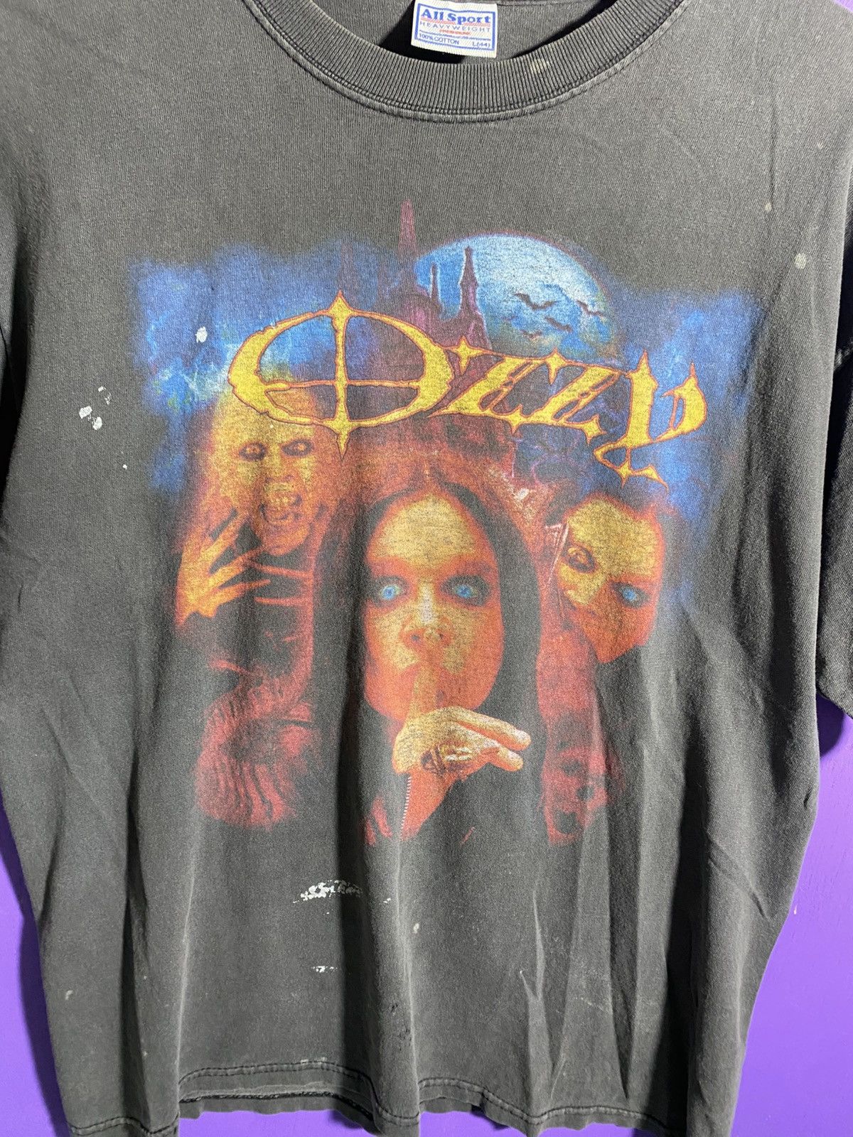 Band Tees × Vintage Vintage 2002 Ozzfest Ozzy face faded t-shirt Size US L / EU 52-54 / 3 - 3 Thumbnail