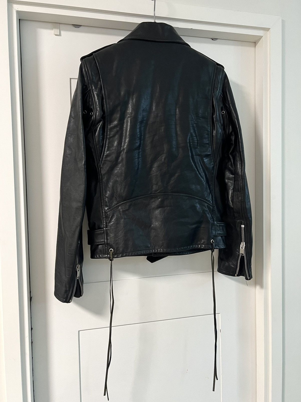 Hedi Slimane × Saint Laurent Paris 16FW Oiled Calf L17 Leather Biker Jacket sz44 Size US S / EU 44-46 / 1 - 4 Thumbnail