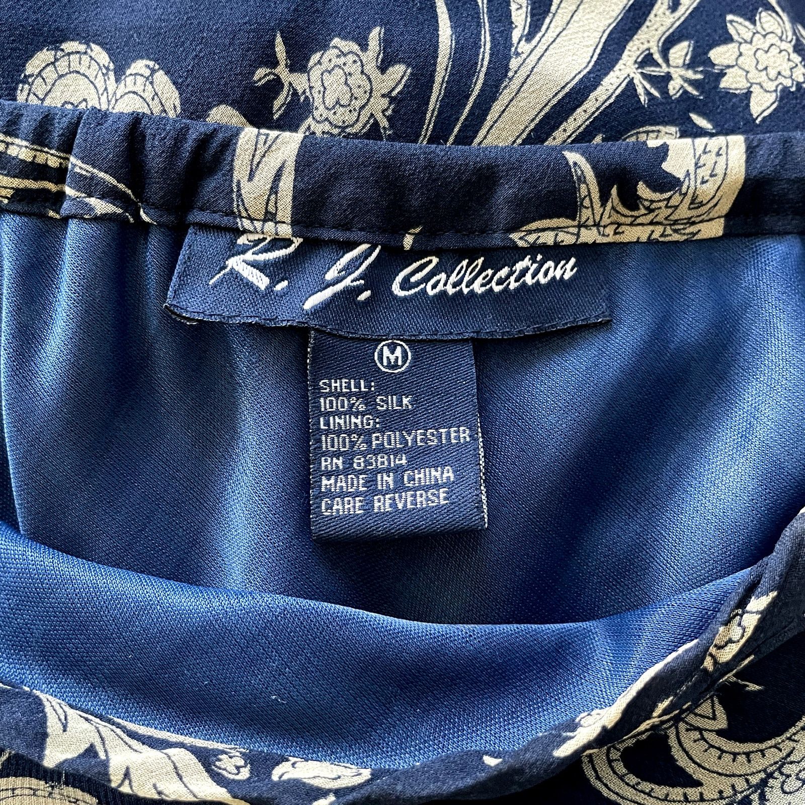Other Vintage RJ Collection 100% Silk Paisley Lined Maxi Skirt Size 28" / US 6 / IT 42 - 11 Thumbnail