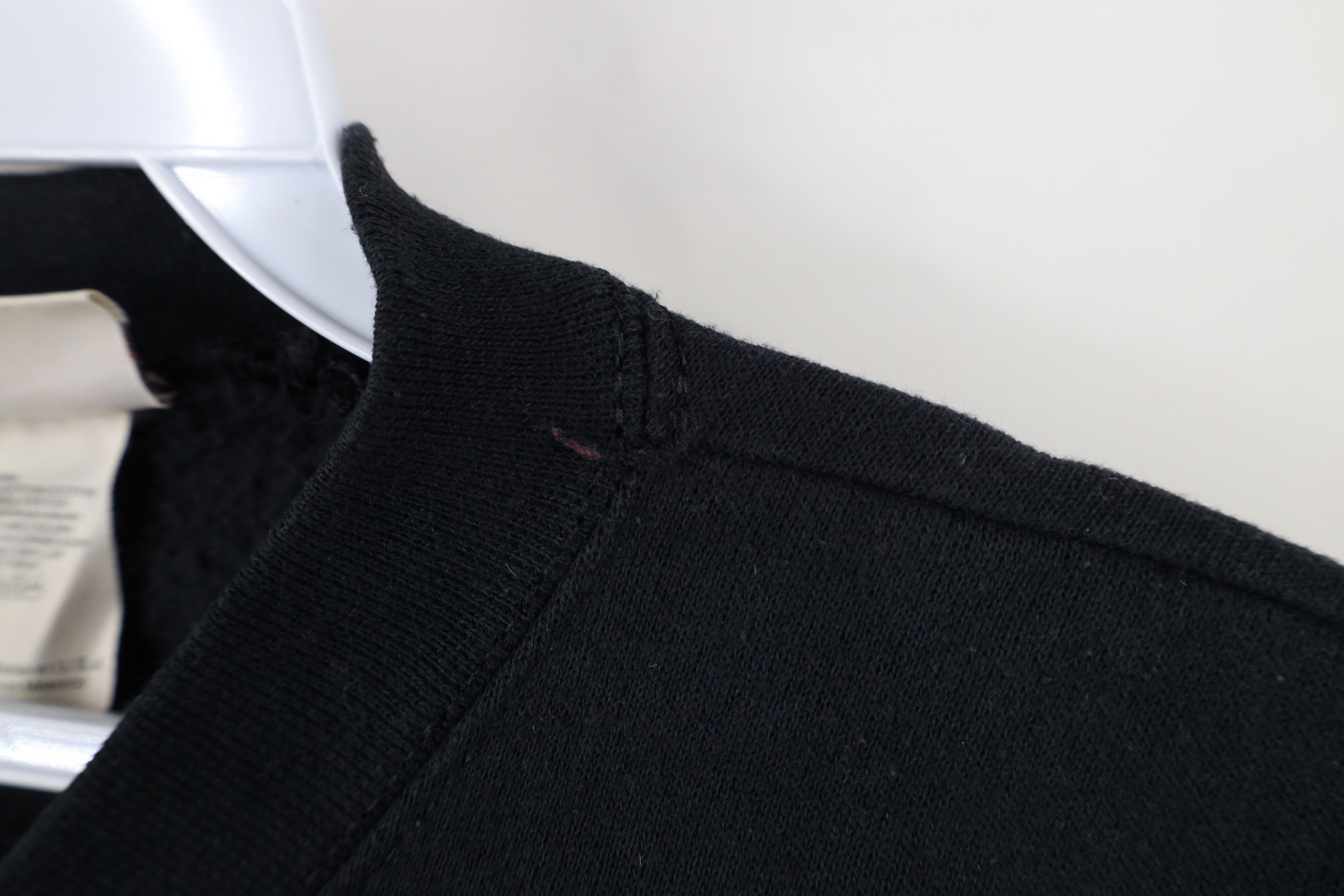 Vintage Vintage 90s Streetwear Faded Blank Crewneck Sweatshirt Black Size L / US 10 / IT 46 - 9 Thumbnail