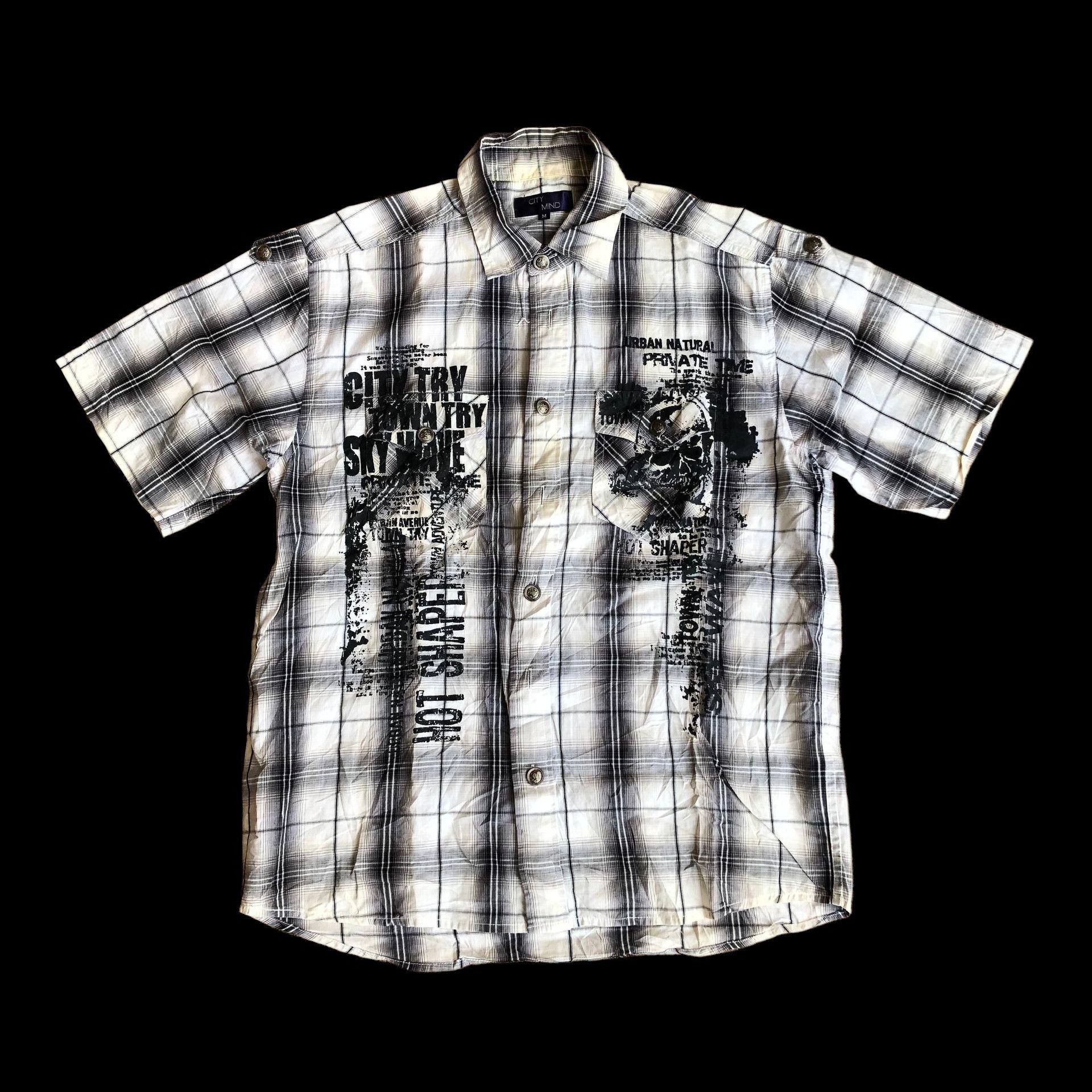 If Six Was Nine 2000s Vkei Style Poem City Mind Shirt not lgb Size US L / EU 52-54 / 3 - 1 Thumbnail