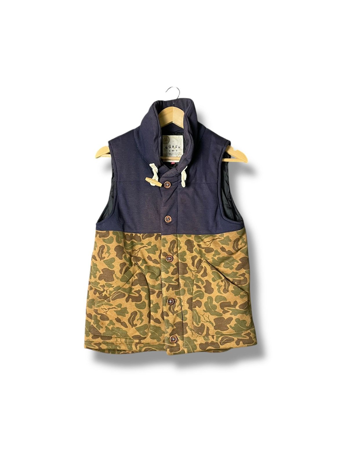 Japanese Brand × Vintage Vintage Quash Duck Camo Vest (50) Size US XXS / EU 40 - 1 Thumbnail