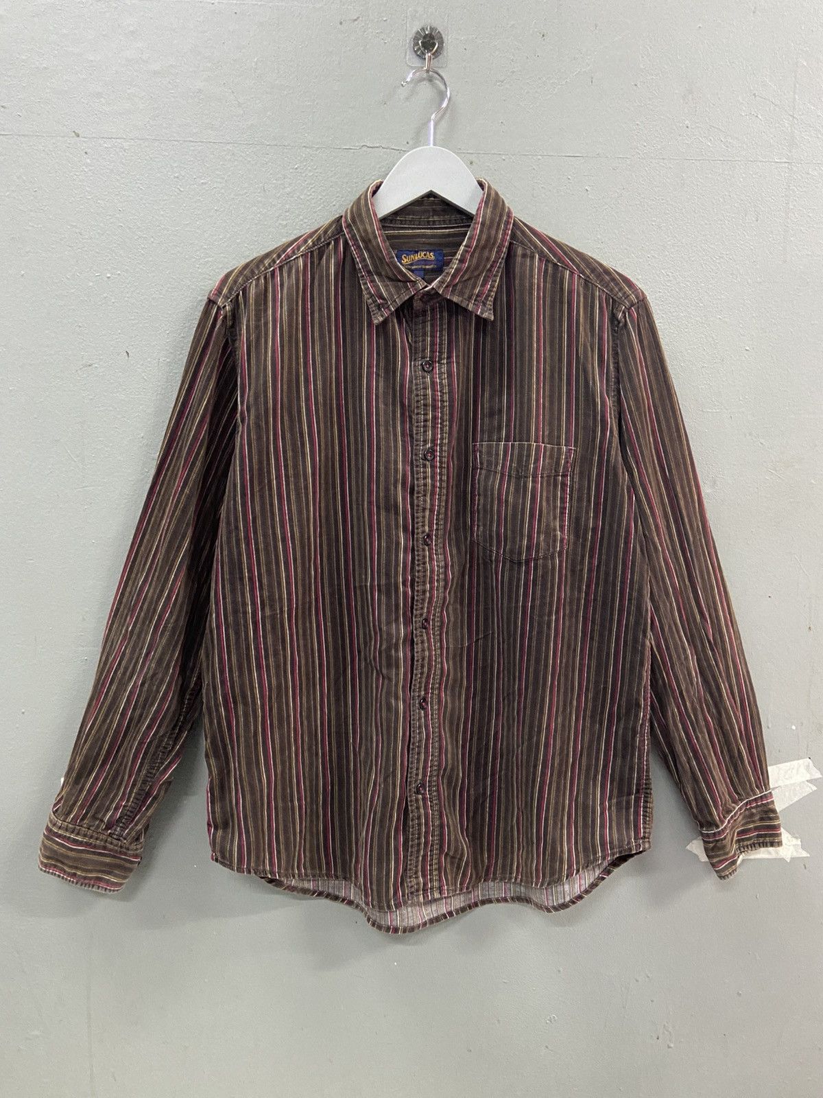 Vintage SUN LUCAS CORDUROY BUTTON DOWN SHIRT Size US L / EU 52-54 / 3 - 1 Thumbnail