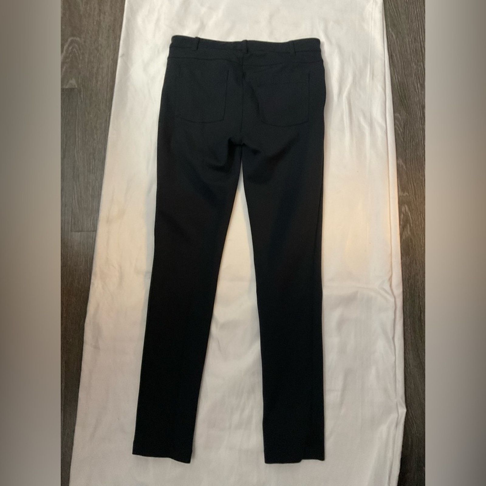Vince Vince Career Workwear Mid Rise Pants 6 Black Ponte Stretch Size 28" / US 6 / IT 42 - 4 Thumbnail
