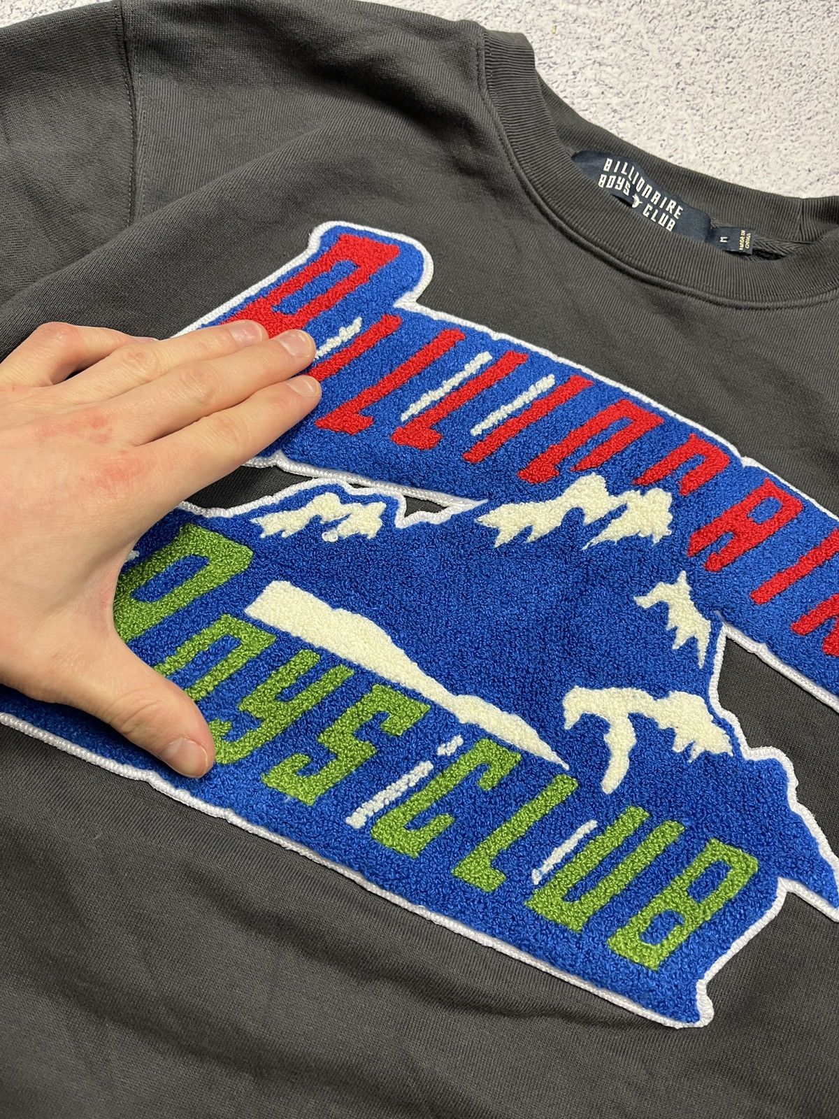 Billionaire Boys Club Billionaire Boys Club Mountain Spellout Crewneck Sweatshirt Size US M / EU 48-50 / 2 - 8 Thumbnail