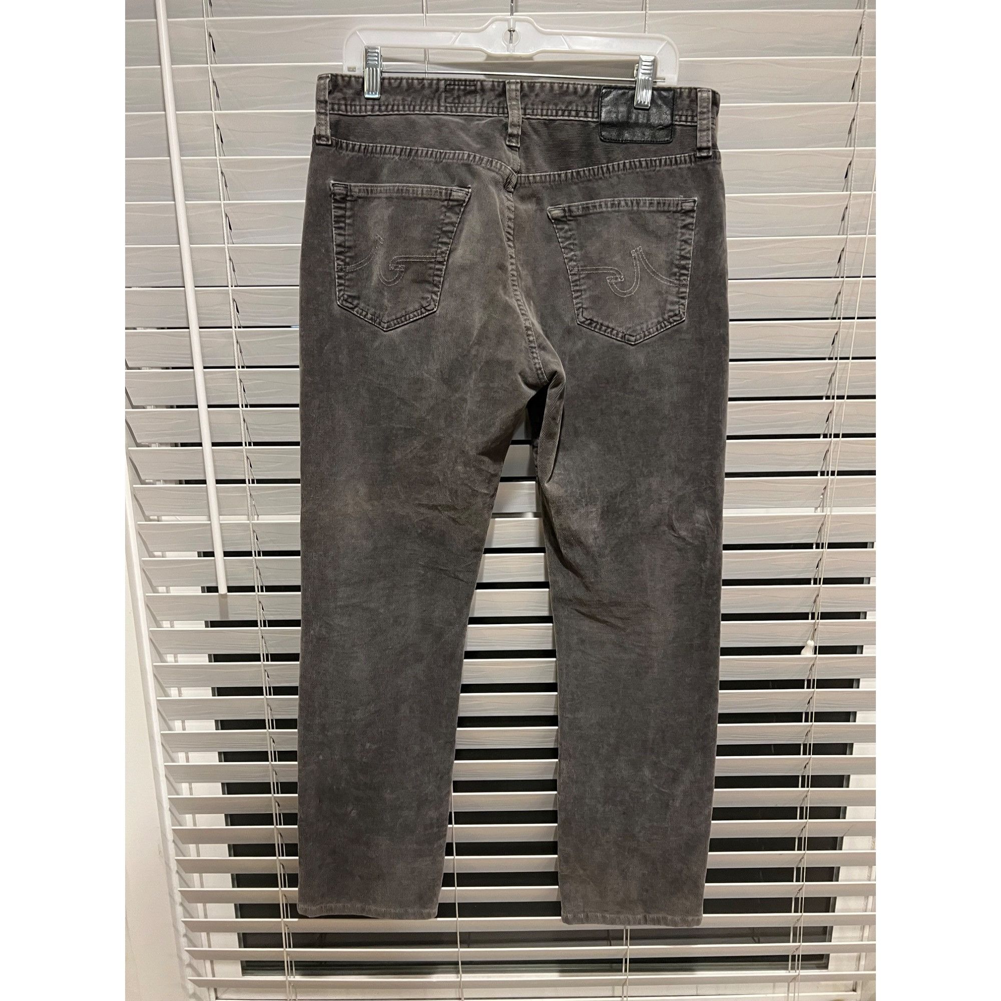 AG Adriano Goldschmied AG Adriano Goldschmied The Everett Slim Straight Gray Cordur Size US 32 / EU 48 - 3 Thumbnail
