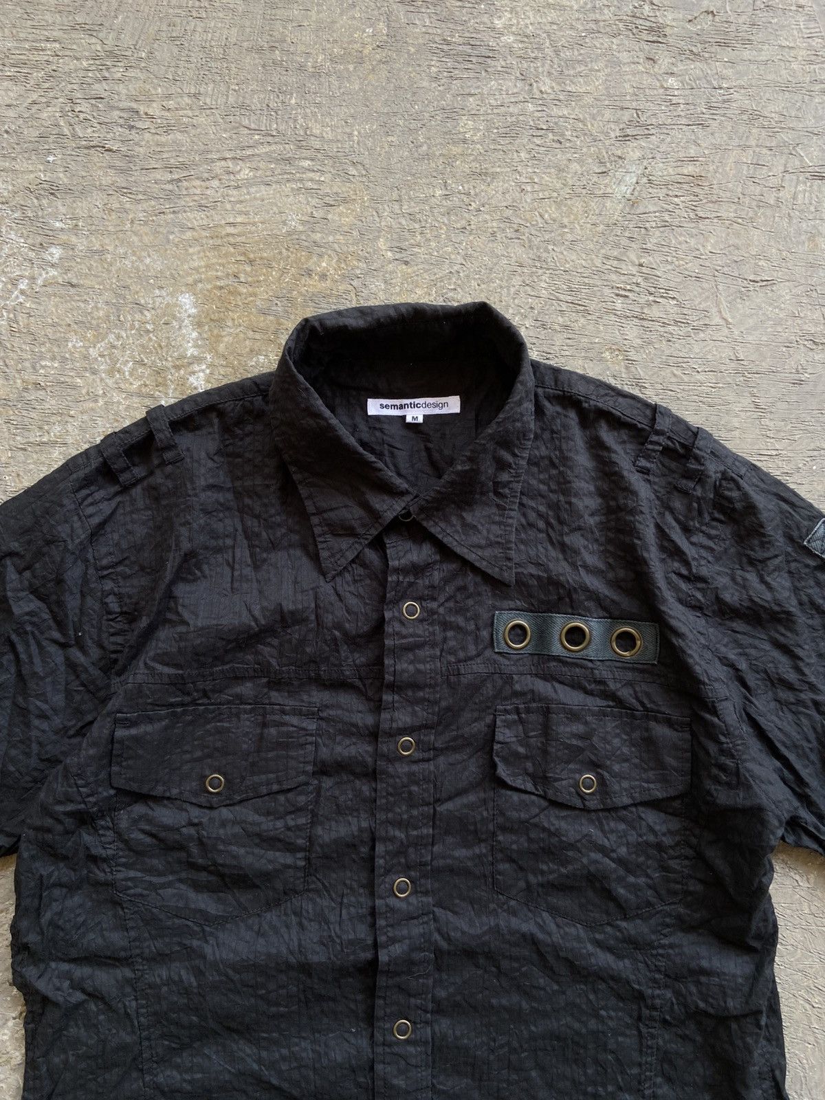 semanticdesign 2000s Semanticdesign - Vkei Style Snap Button Shirt Size M / US 6-8 / IT 42-44 - 3 Thumbnail