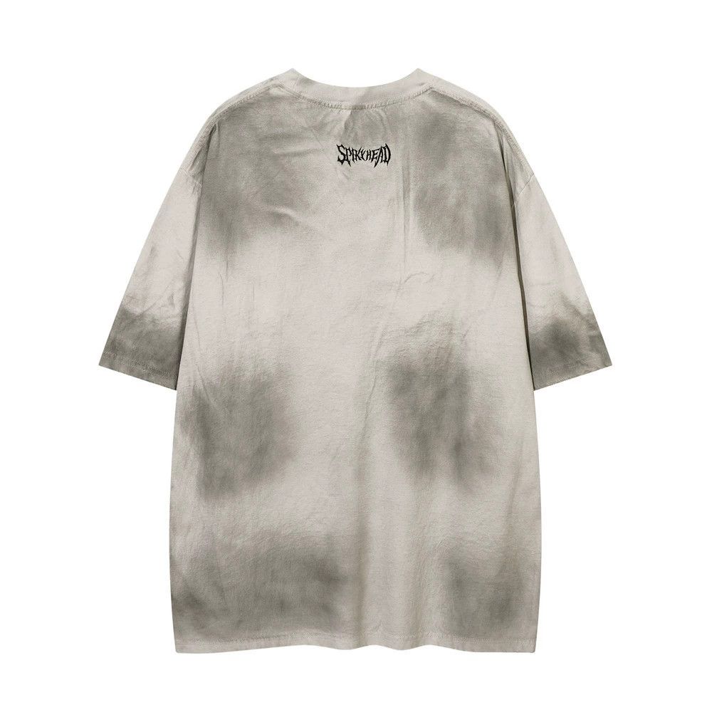 Vintage Men's casual street letter embroidered tie-dye T-shirt Size US M / EU 48-50 / 2 - 2 Thumbnail
