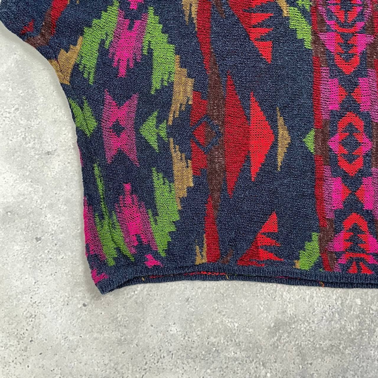 Denim & Supply Ralph Lauren Denim & Supply Ralph Lauren Aztec Pattern SS Sweater Women’s Size XS / US 0-2 / IT 36-38 - 12 Thumbnail