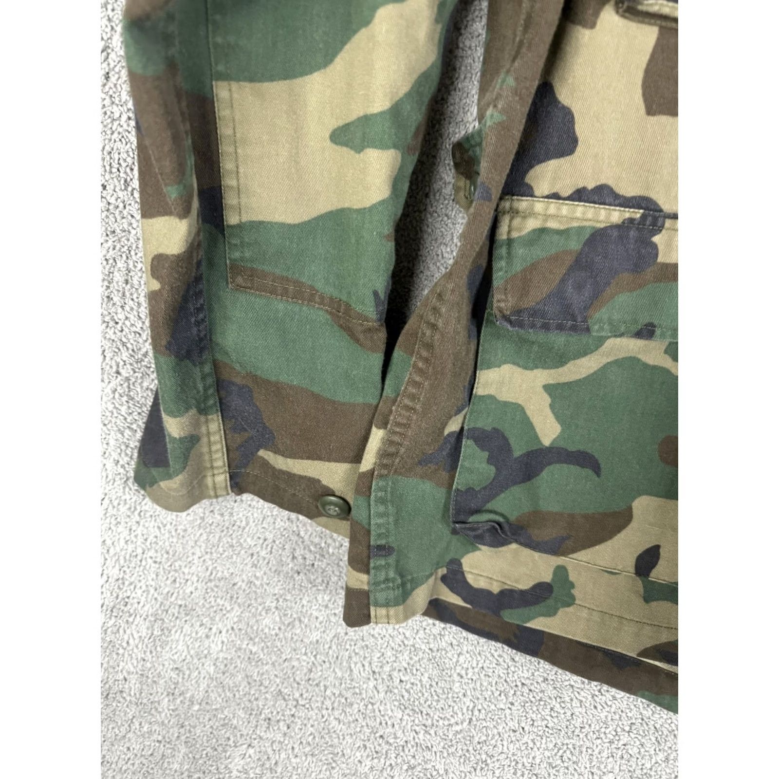 Vintage VINTAGE Military BDU Jacket Mens M Woodland Camo Combat Field Coat Uniform Shirt? Size US M / EU 48-50 / 2 - 2 Thumbnail