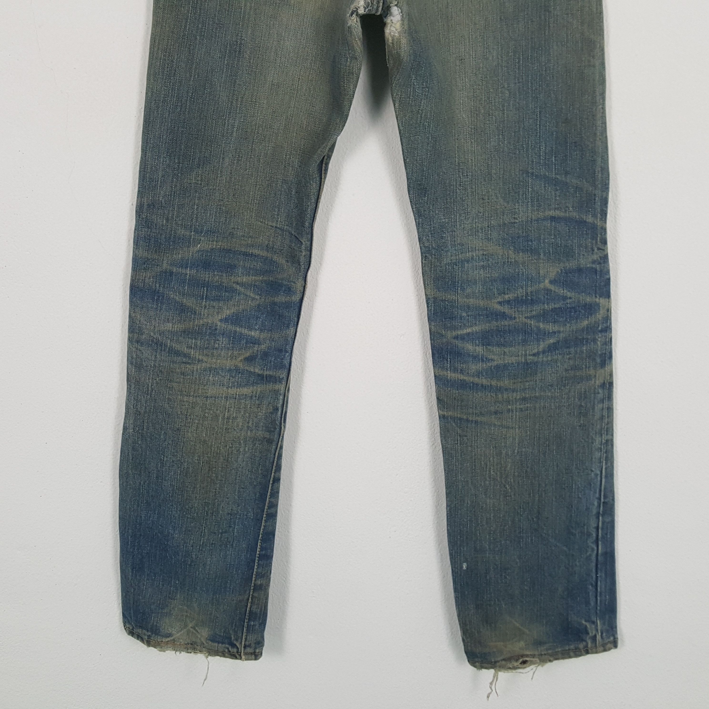 Edwin × Vintage EDWIN Distressed Jeans Streetwear Rock Punk Style Size US 26 / EU 42 - 6 Thumbnail