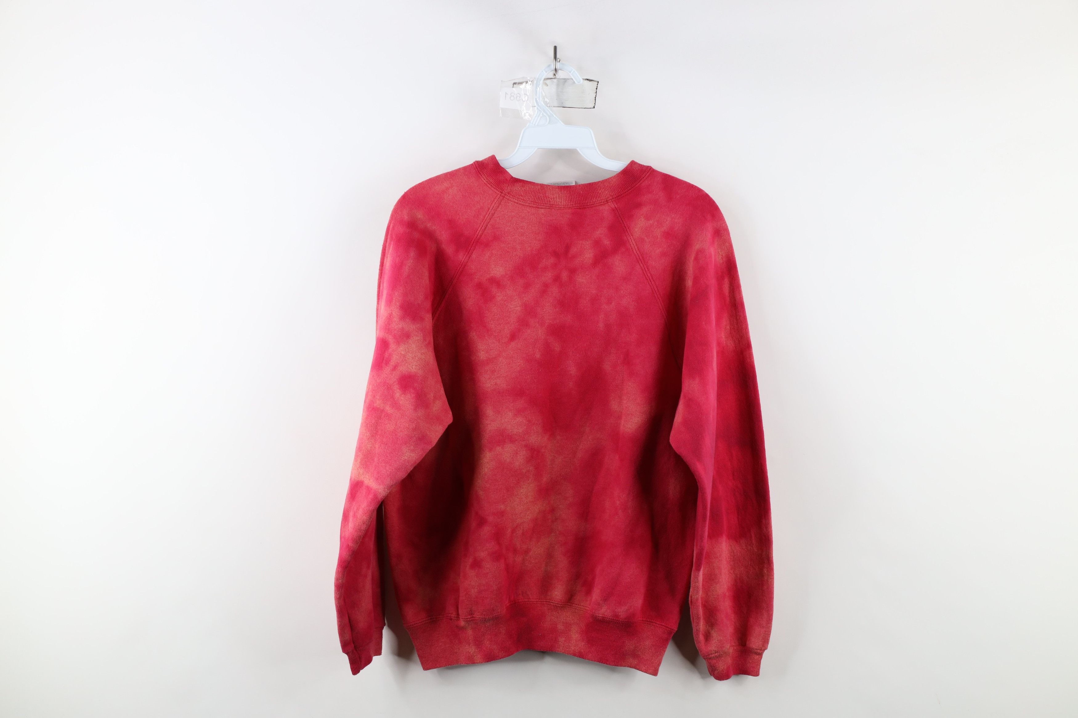 Vintage Vintage 90s Streetwear Acid Wash Crewneck Sweatshirt Red Size S / US 4 / IT 40 - 9 Thumbnail