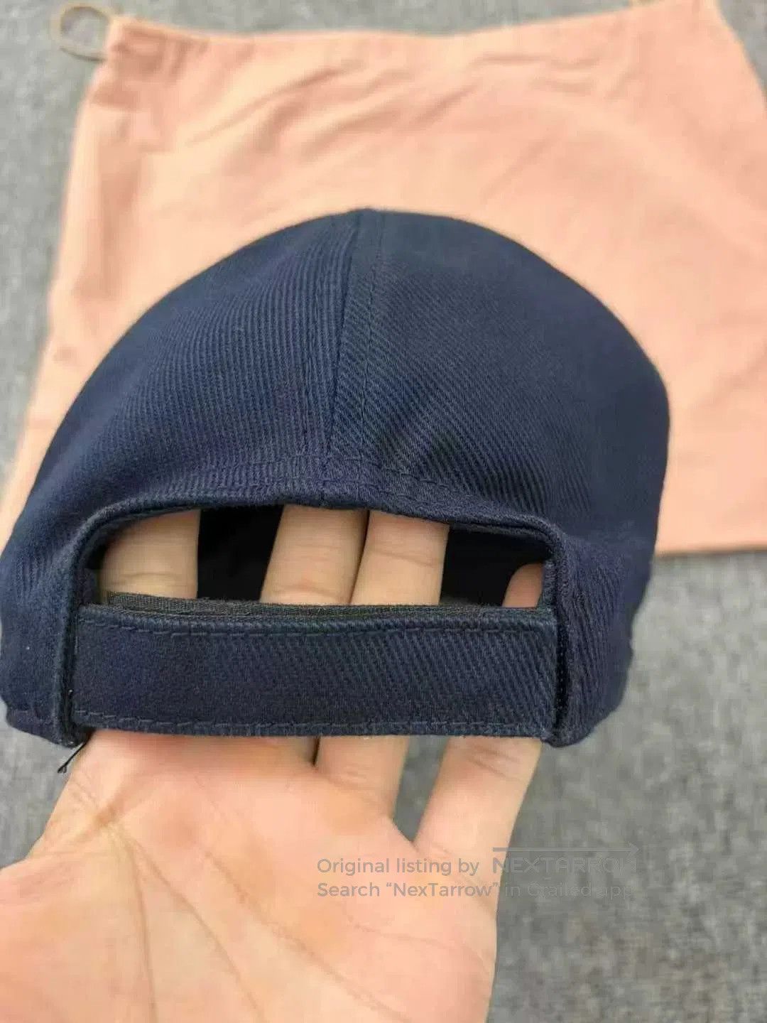 Miu Miu Miu Miu Embroidered Logo Navy Cap. Size ONE SIZE - 4 Thumbnail