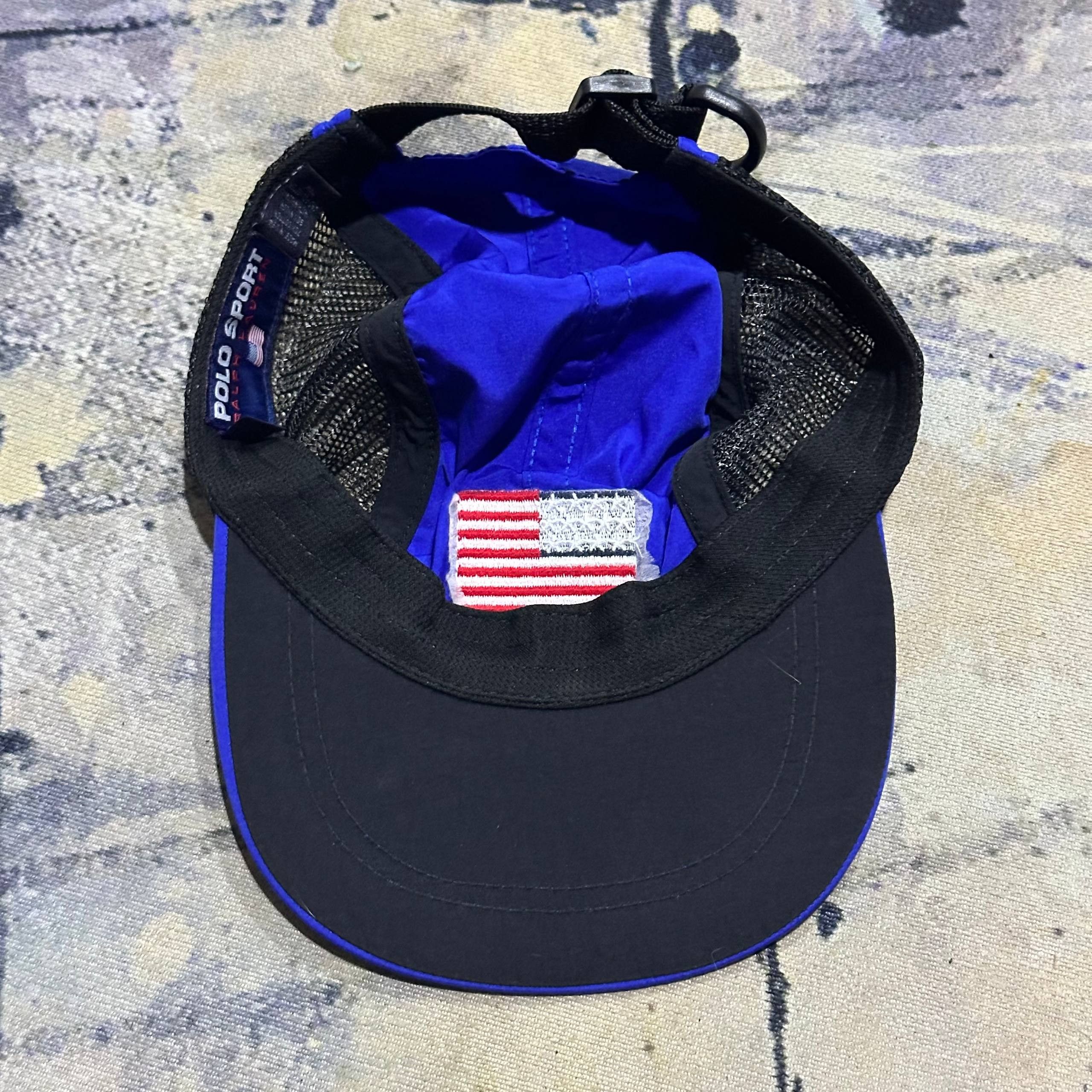 Polo Ralph Lauren OG Vintage Polo Ralph Lauren Polo Sport USA Flag Cap Hat Size ONE SIZE - 9 Thumbnail