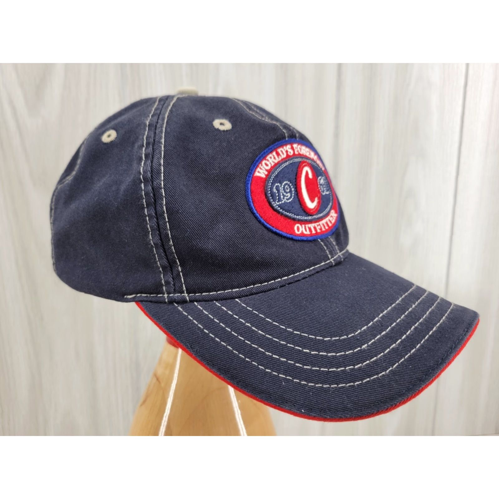 Vintage Cabela's Hat Cap OSFM Adjustable Strap Embroidered Blue Logo Baseball Cap Men Adjustable Blue Outdoor Casual Mens Size ONE SIZE - 3 Thumbnail