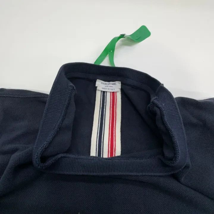 Thom Browne Thom Browne Navy Striped Cotton Short Sleeve T-shirt -2507 Size US L / EU 52-54 / 3 - 1 Thumbnail